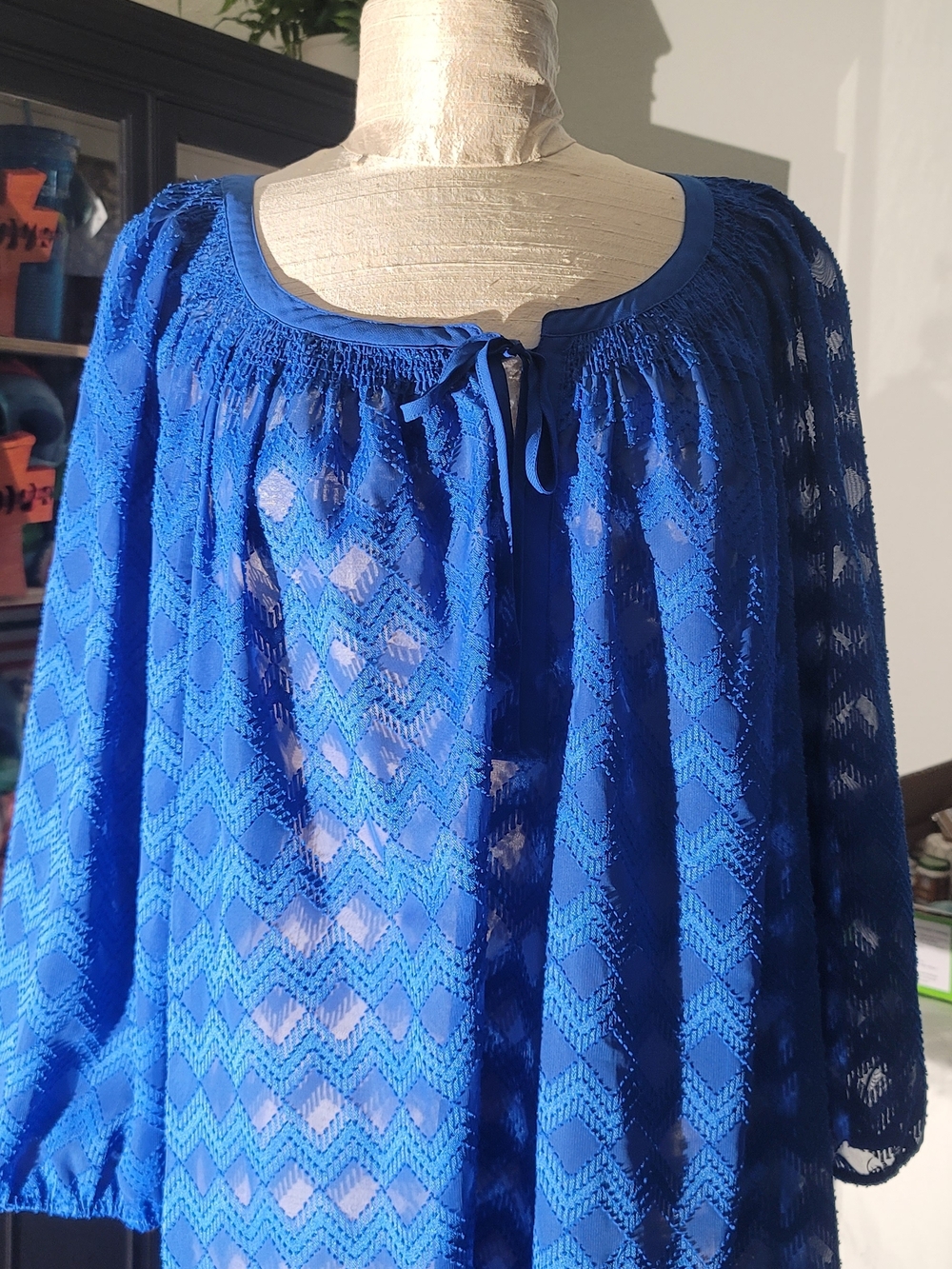 croft & barrow Royal Blue Women's Blouse.